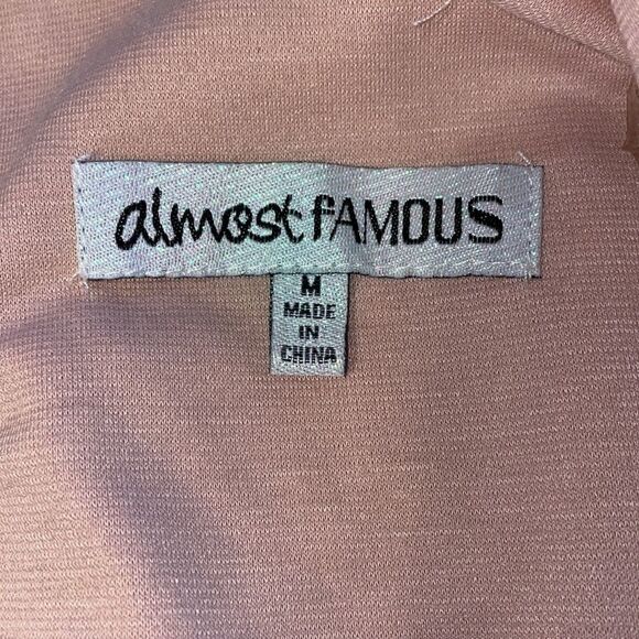 Almost Famous blush pink bodycon dress, Size Medium‎ - Picture 4 of 5